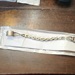 Men's Gold and Silver Chain Bracelet